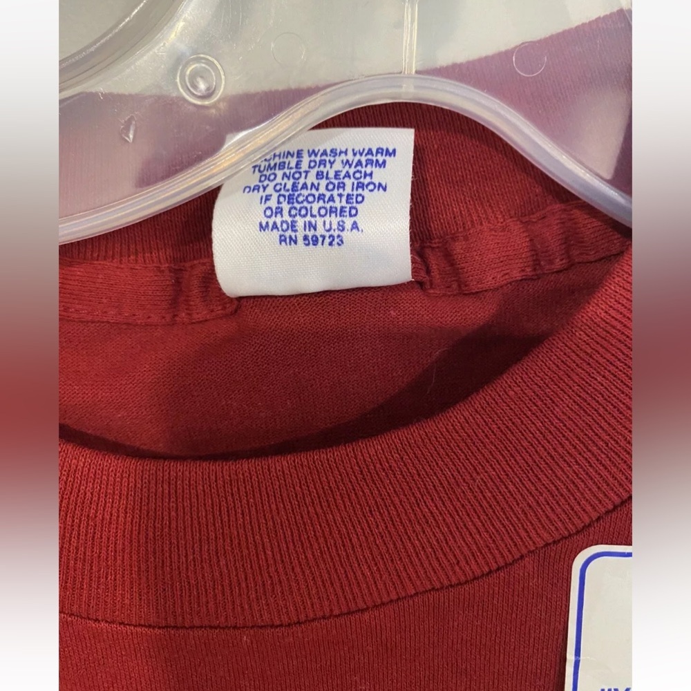 NWOT Vintage 1980s Washington Redskins 1987 NFC Champs T-shirt Mens XL Deadstock - Picture 5 of 7